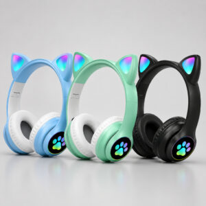 Fone De Ouvido Fone sem Fio Fone Gatinho Led Fone Bluetooth Fone Crianças Fone Gamer Headset Gamer