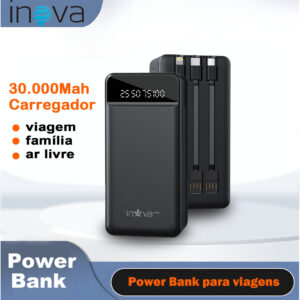 Inova power bank 30000 mah Carregador viagem Carregador ar livre Capacidade extra grande Power bank