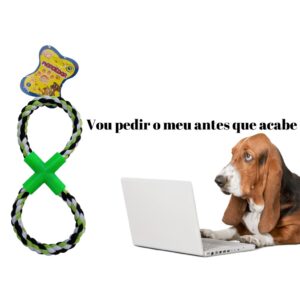 Mordedor para Cachorro em Corda Formato X Brinquedo Interativo para Cães