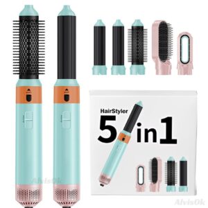 Secador De Cabelo 5 Em 1 Escova Secadora Modelador De Cachos Automático Escova Secadora E Alisadora 220V/110V