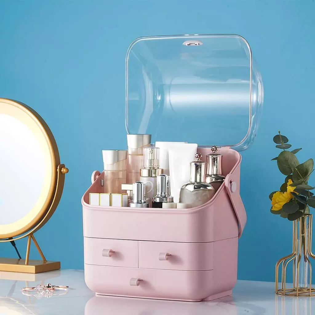 Organizador de Maquiagem Grande com Gavetas para Cosméticos